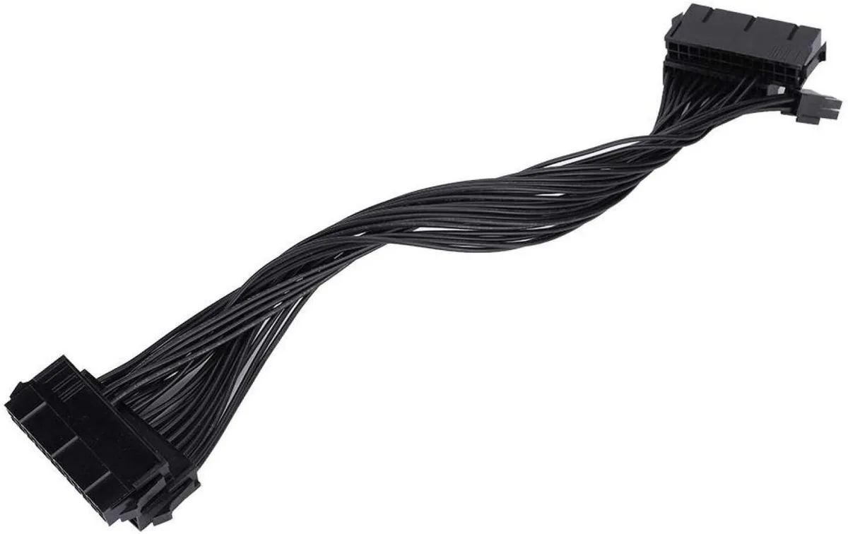 myVolts myVolts 24Pin Dual PSU Adapter 20+4 85cm 2000W power supply — product photo