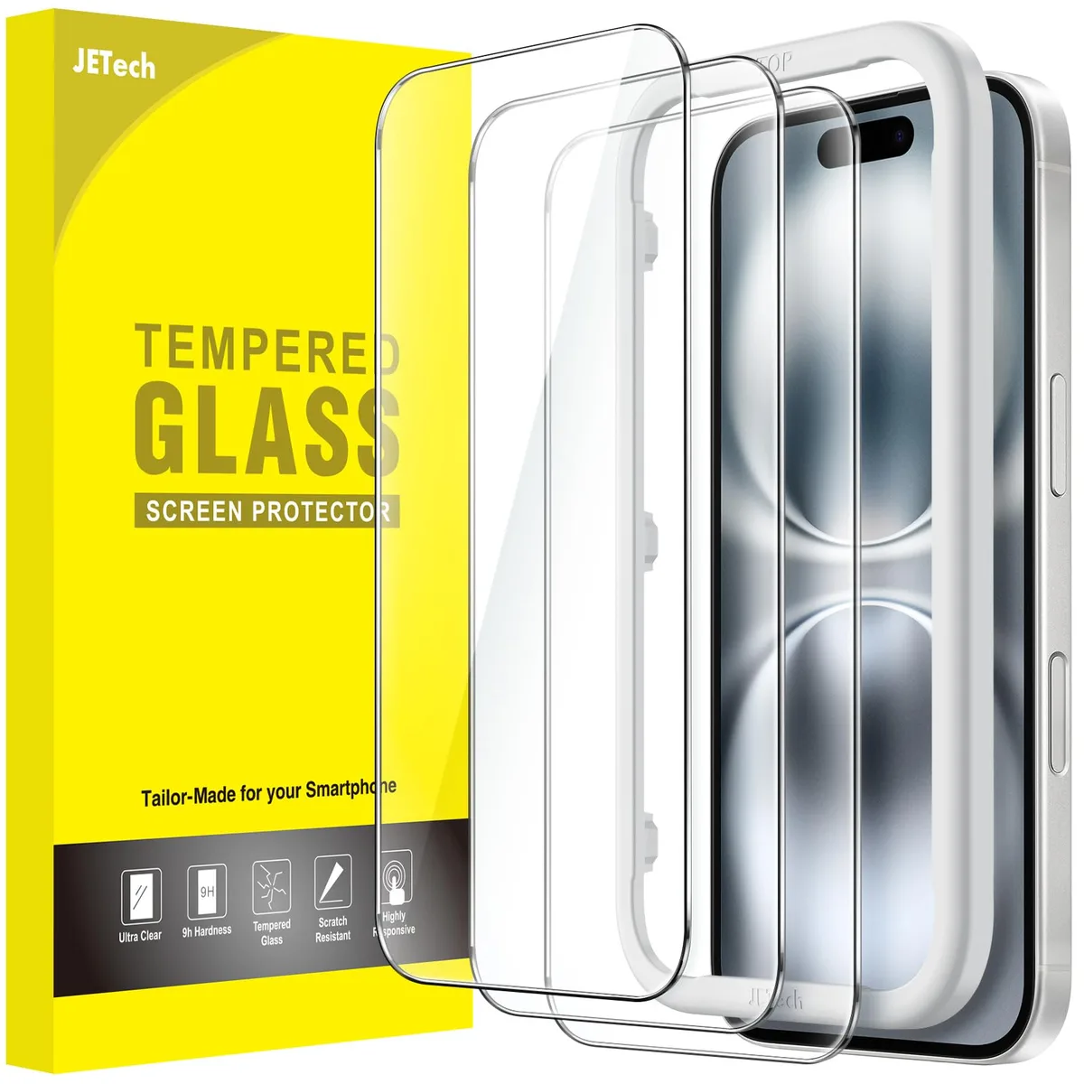 i-Tech 1320- Screen Protector for iPhone 16 6.1-Inch 3-Pack — product photo