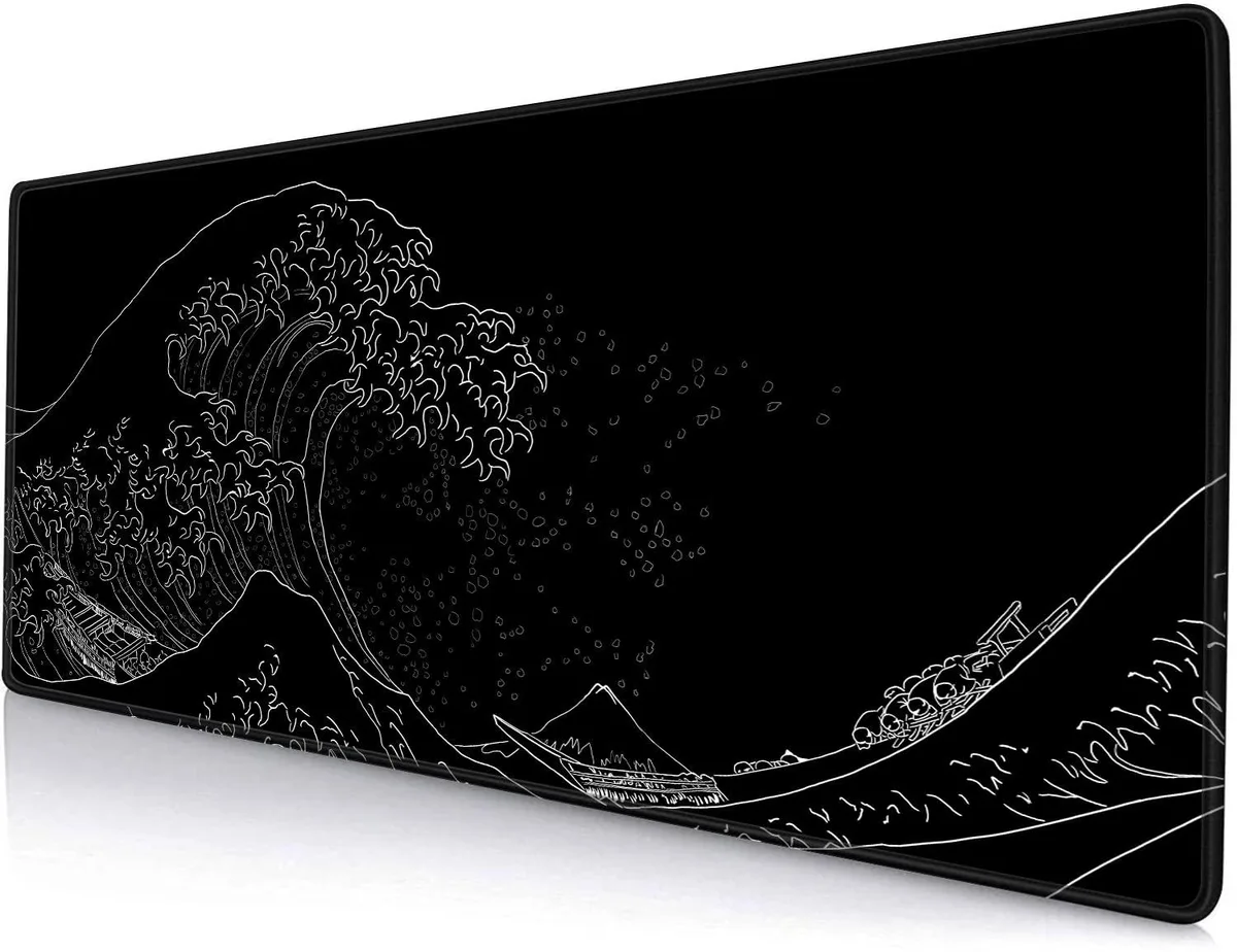 KEHIPI KEHIPI CL221214014 mouse pad 31.5x11.8in The Great Wave Off Kanagawa — product photo