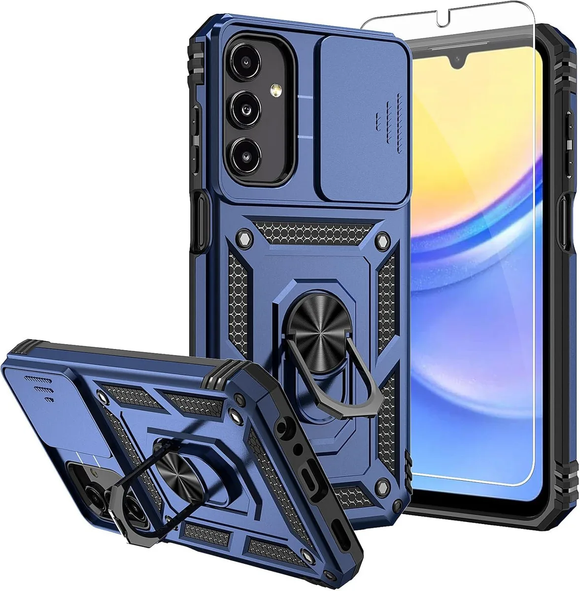 TAURKENAM TAURKENAM Galaxy A15 5G Case Blue with Kickstand — product photo