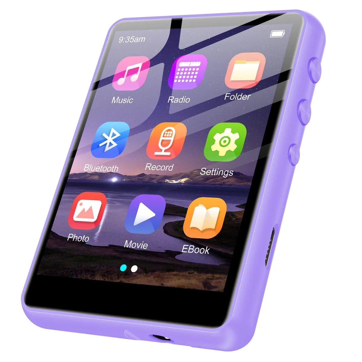 ZAQE M4 128GB MP3 Player Bluetooth 5.4 2.4" Purple — product photo