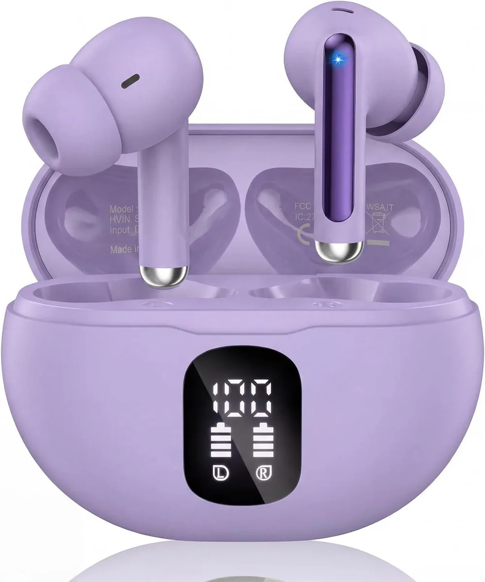 MAONO MAONO S66 Wireless Earbuds Bluetooth 5.4 50H Playback Purple — product photo