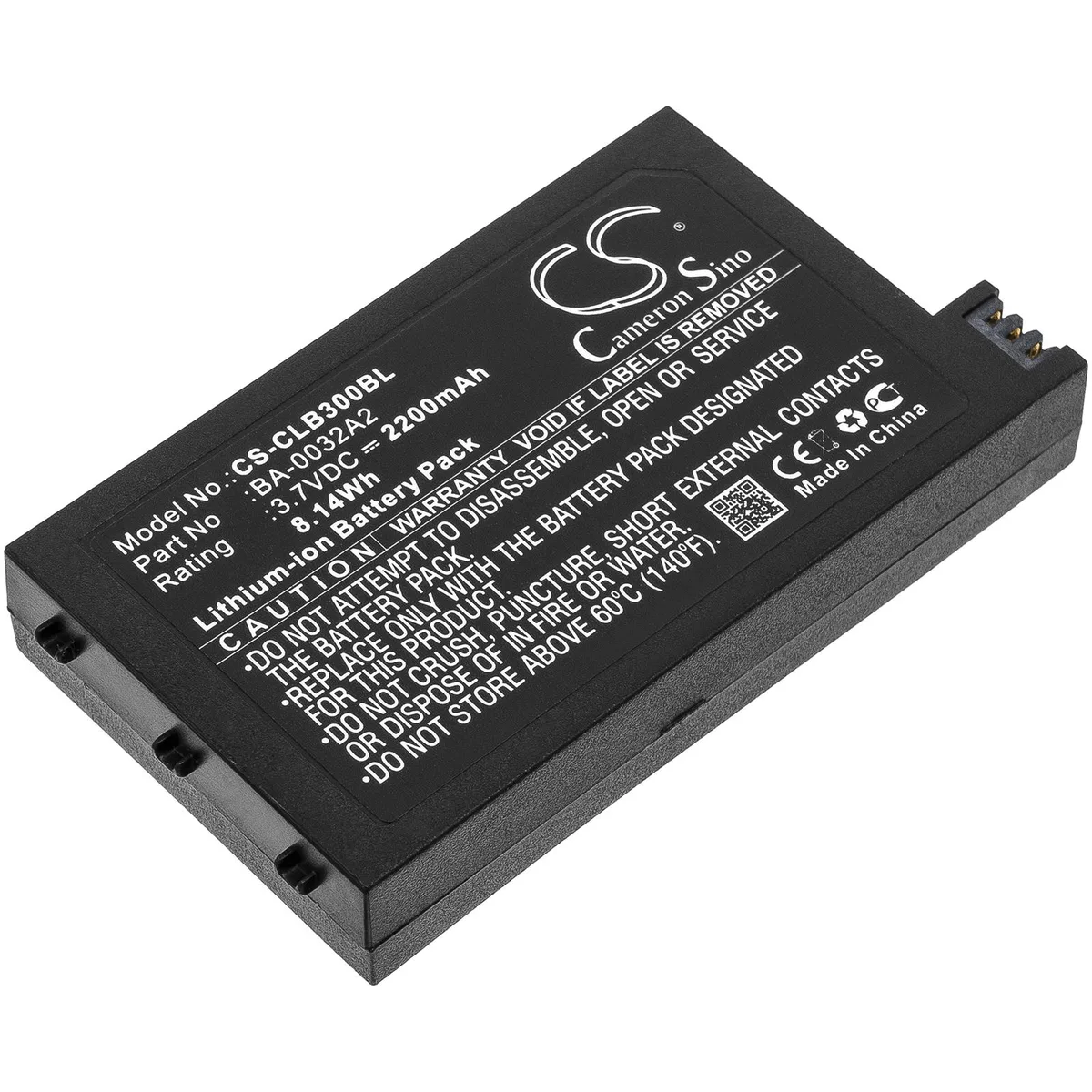 Cameron &amp; Co Cameron &amp; Co DS-CS-CLB300BL 3.7V 2200mAh Li-ion barcode scanner battery — product photo