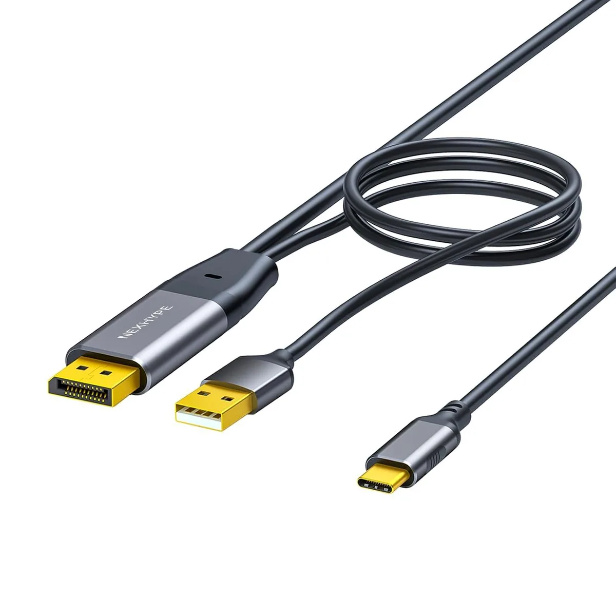 Fervit Fervit DisplayPort to USB-C Cable 6.6ft with Power Data — product photo