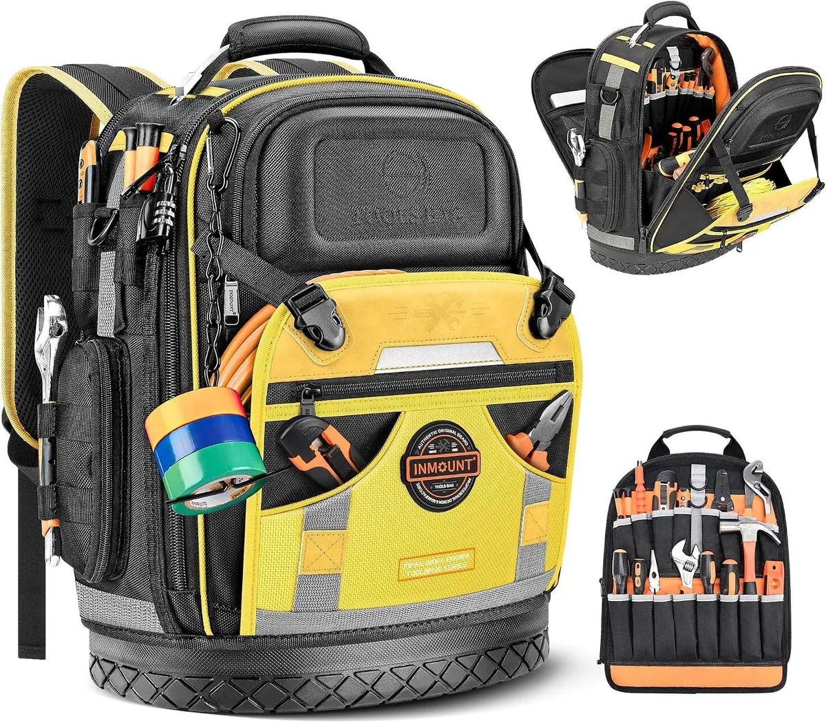 BFKK BFKK Tool Storage Backpack 78 Pockets 15.1L Yellow 3.0 — product photo