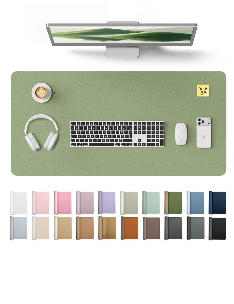 YSAGi Desk Mat Bamboo Green 31.5" x 15.8 — product photo