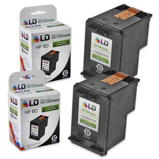 LD Products LD Products HP 60 Black Ink Cartridge 2 Pack — product photo