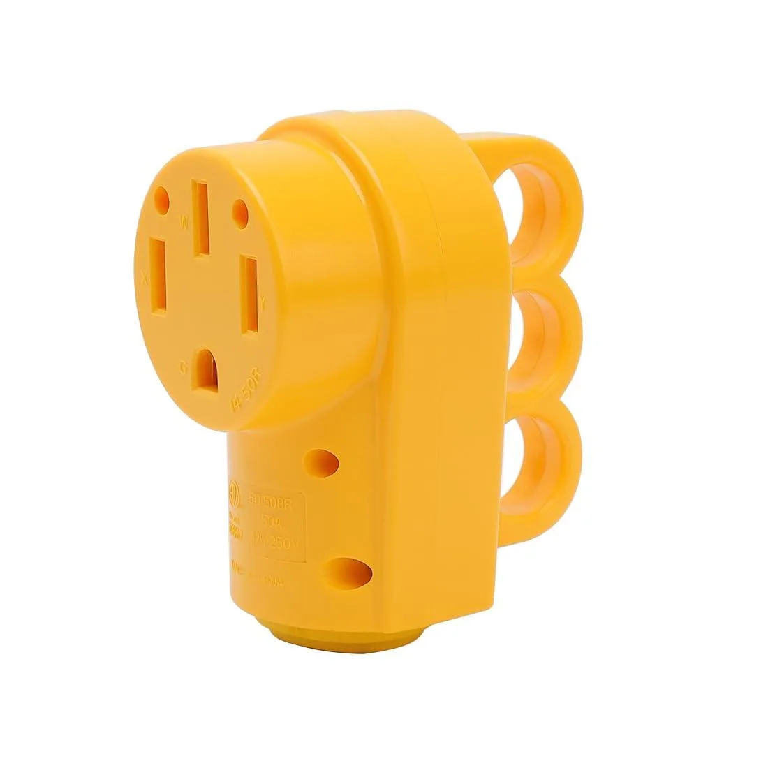 LORDWORLD LORDWORLD NEMA 14-50R 50A 125V 250V Socket with Handle Yellow — product photo
