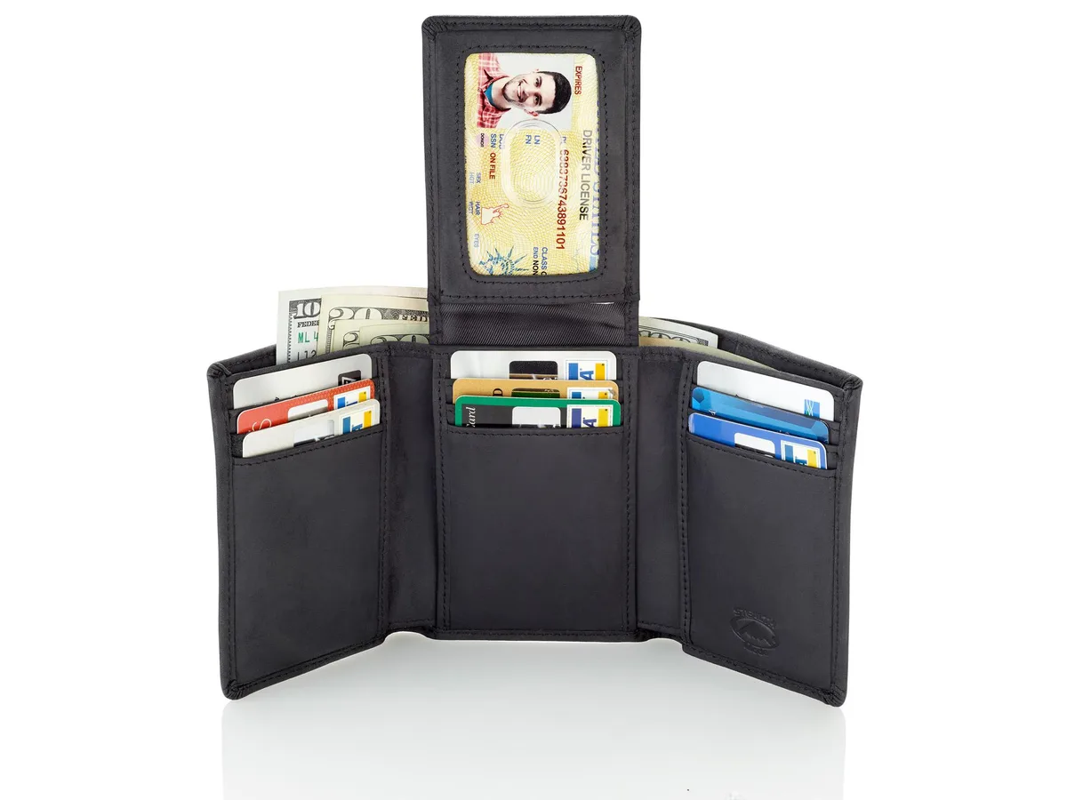Stealth Mode Stealth Mode Trifold RFID Wallet Black 4.5x3.5x1 — product photo