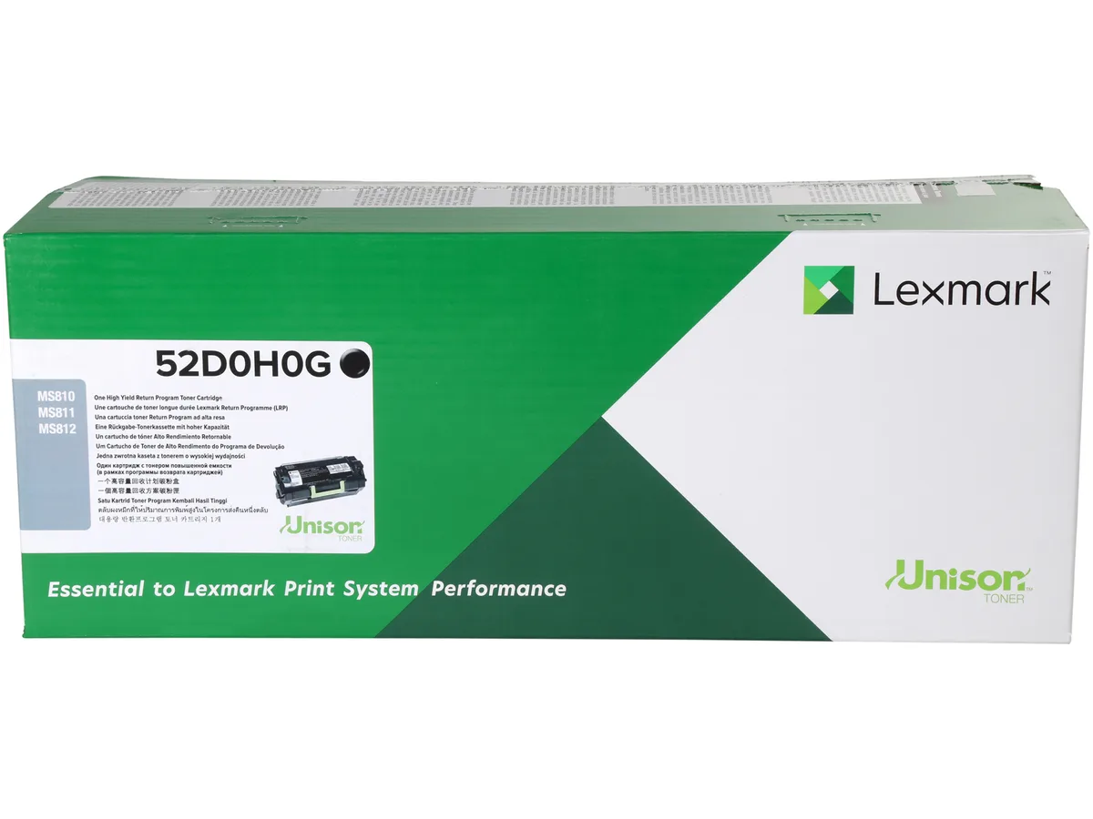 Lexmark Lexmark 52D0H0G High Yield Return Program Toner Cartridge Black 2500 Pages — product photo