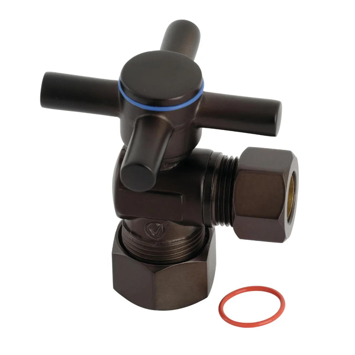 KINGSTON BRASS KINGSTON BRASS Concord Quarter Turn Angle Stop Valve Oil Rubbed Bronze 54405 — product photo