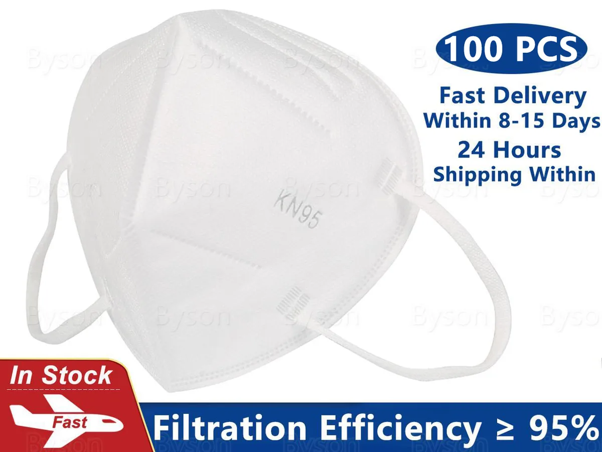 Ackmioxy Ackmioxy KN95 100 Pack White Face Mask Accessory — product photo