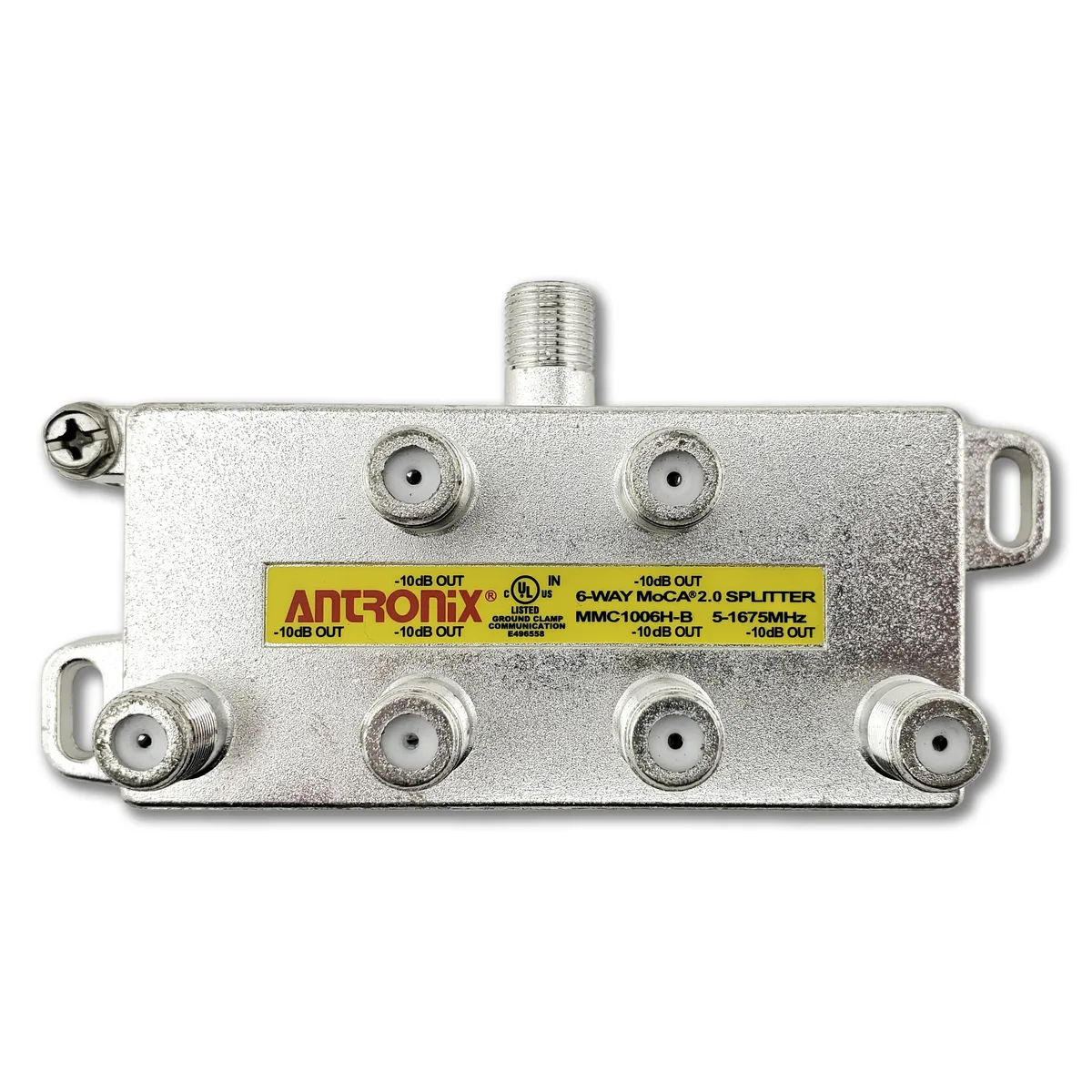 Antronix Antronix MMC1006H-B 6-Way 5-1675 MHz MoCA 2.0 Splitter Yellow — product photo