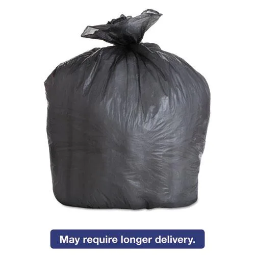 Boardwalk Boardwalk High-Density Can Liners 43 x 47 56gal 19 Micron Black 6/Carton — product photo