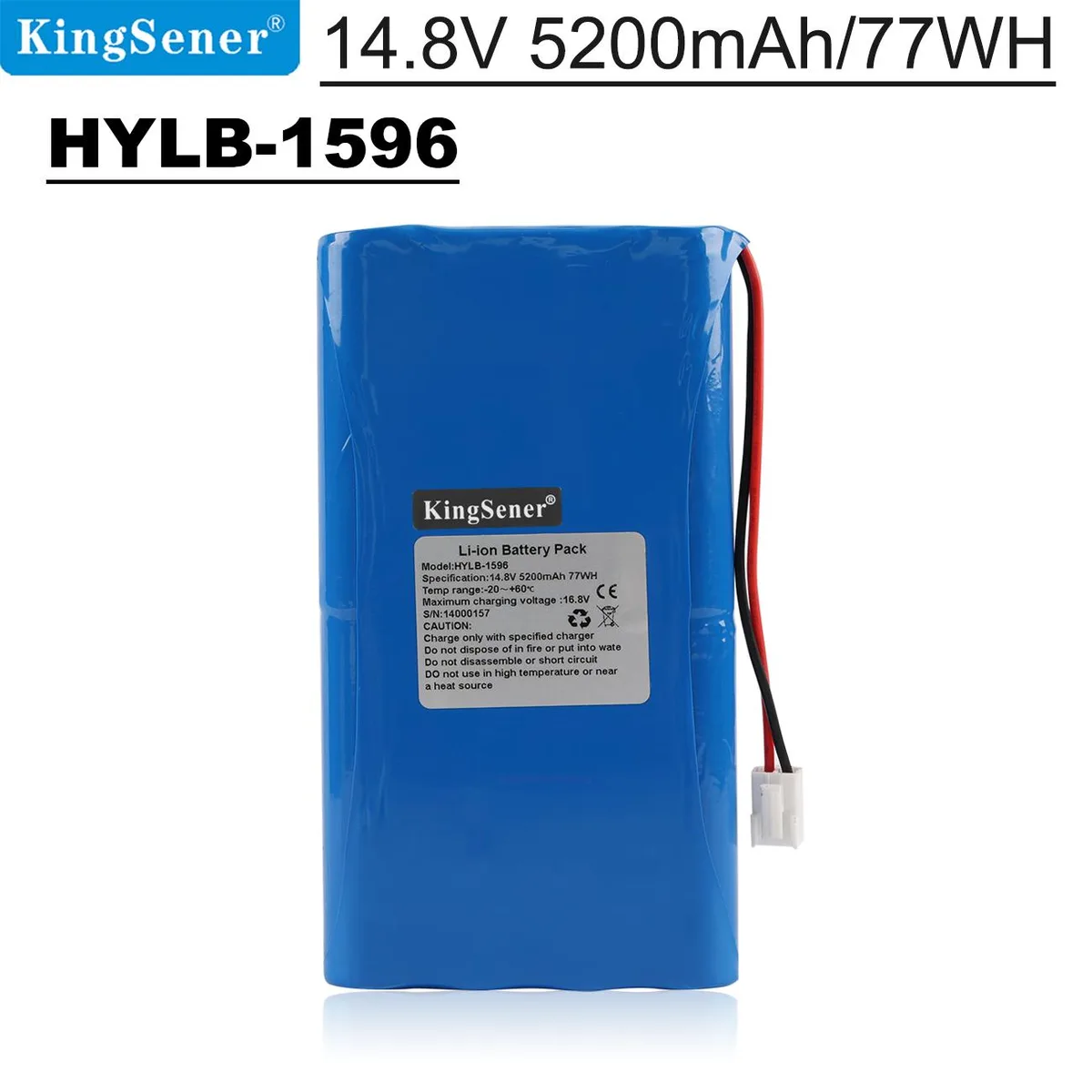 KingSener KingSener HYLB-1596 battery 6800mAh 14.8V for Biocare IE12 IE12A — product photo