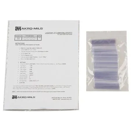 Akro-Mils Akro-Mils 29300 Card Stock Holder 25 pack 13/16 x 3 in — product photo