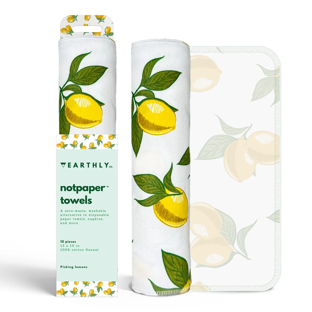  3M Reusable Paper Towels 10 Pack 13" x 10" Lemon — product photo