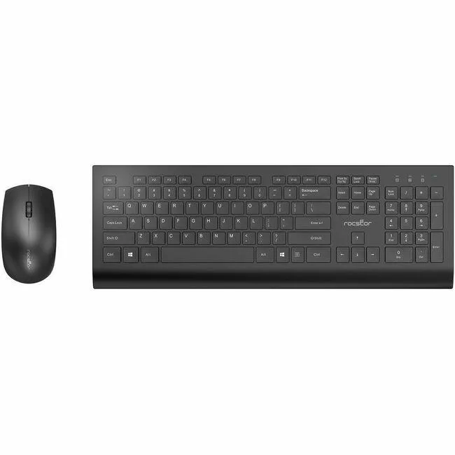 Rocstor Rocstor Y10P037-B1 Wireless Keyboard & Mouse Combo 2.4 GHz 1200 dpi 104 Key — product photo