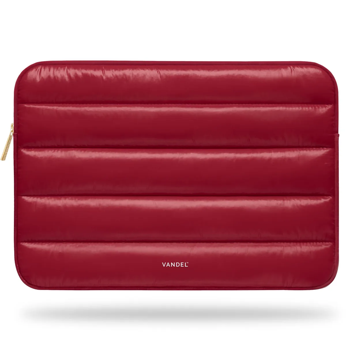  VANDEL Shiny Puff Laptop Sleeve 13-14 Inch Shiny Red — product photo