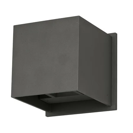 Bronze aluminum wall sconce two-light 4.5 inch wide