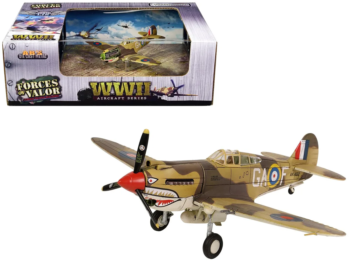 Forces Of Valor Forces Of Valor Curtiss P-40B Tomahawk MK IIB 1/72 Diecast Model hobby collectible — product photo