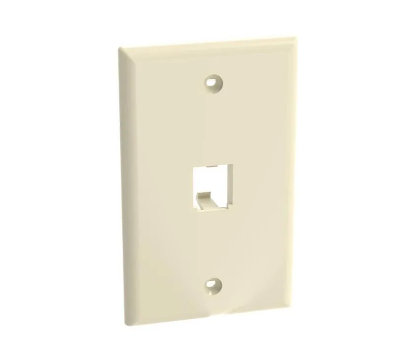 Pannet Pannet CFP1EI network ethernet cable faceplate, 1 port, electric ivory, 4.50 in height — product photo
