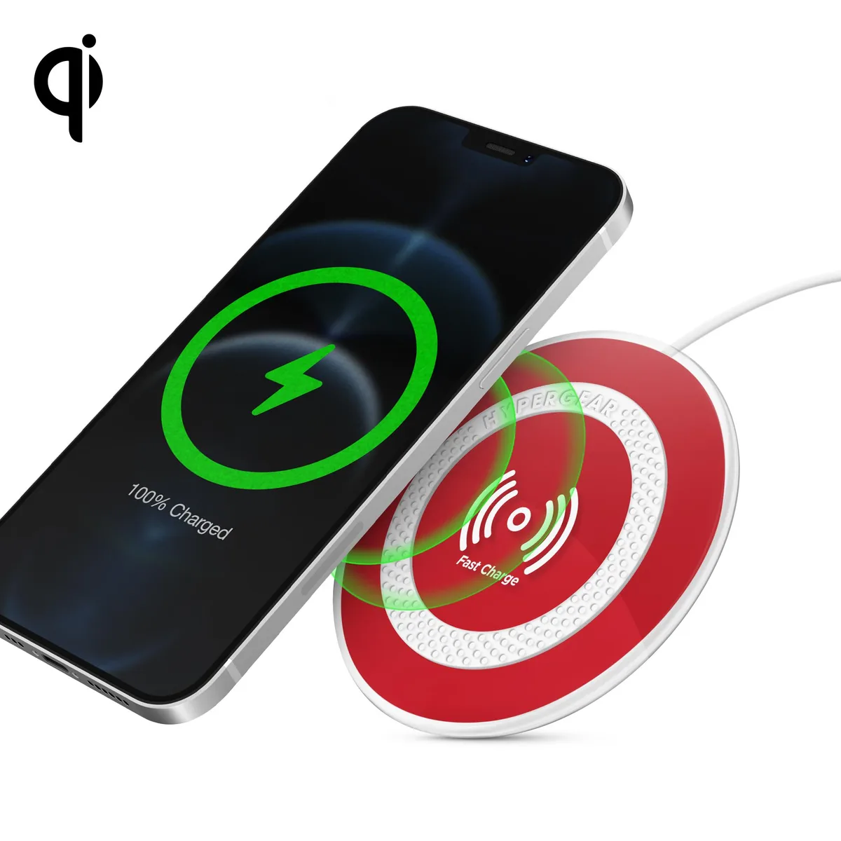 HyperGear HyperGear ChargePad Pro 15W Wireless Charger Red — product photo