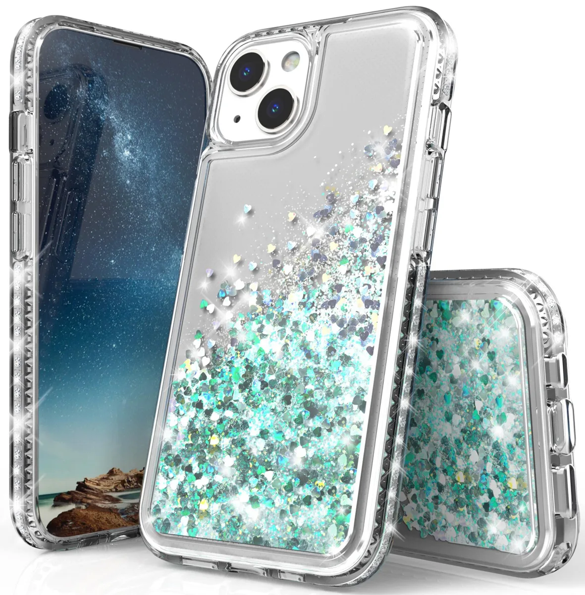 Nakedcellphone Nakedcellphone Liquid Waterfall Case for iPhone 13 6.1 2021 — product photo