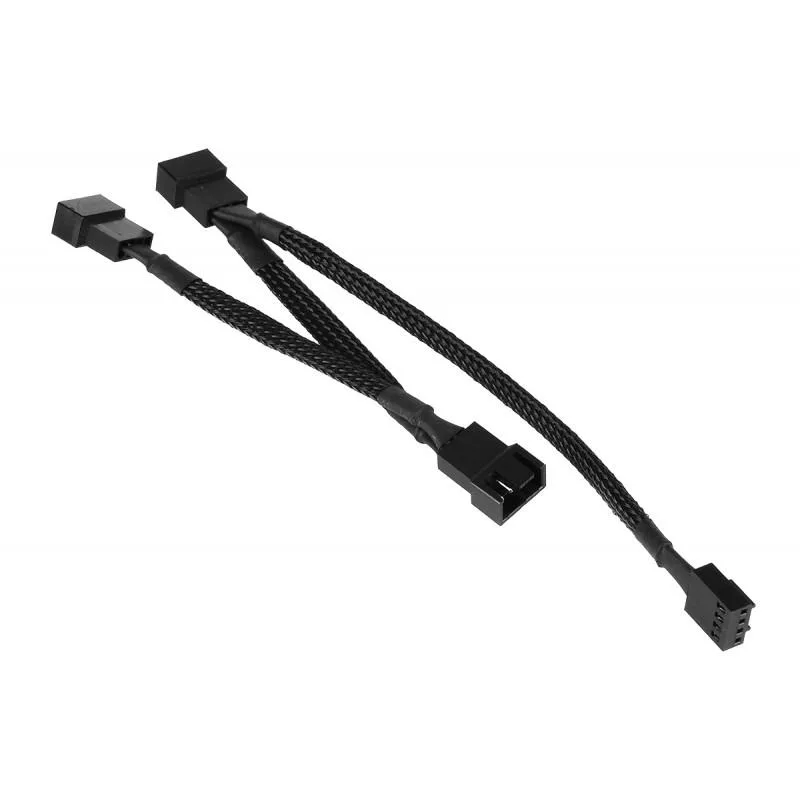 Phobya Phobya 4-Pin PWM to 3x 4-Pin PWM Breakout Cable 40cm Black 81123 — product photo