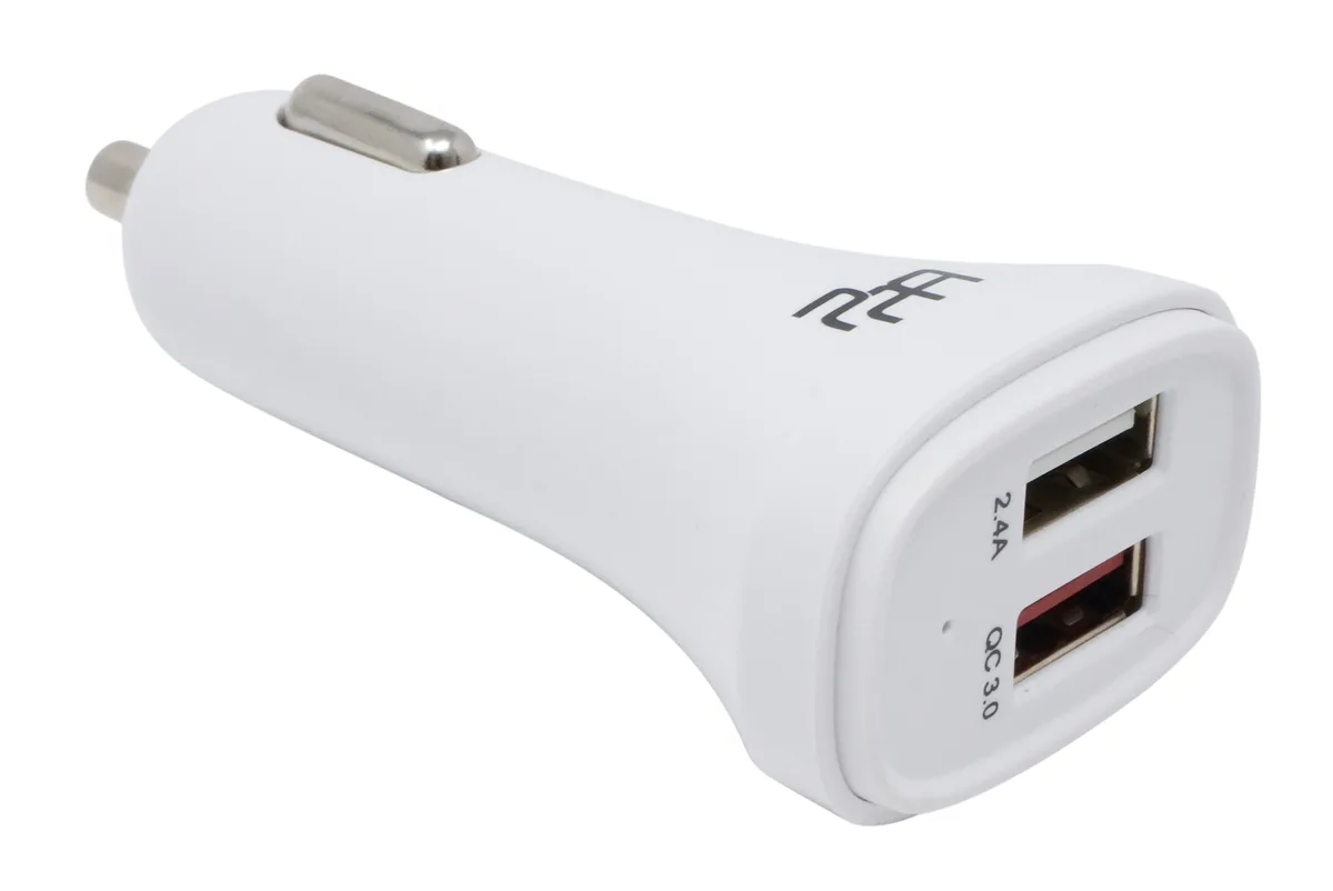 PPA International PPA International Car Charger Dual Port QC 3.0 Arctic White — product photo
