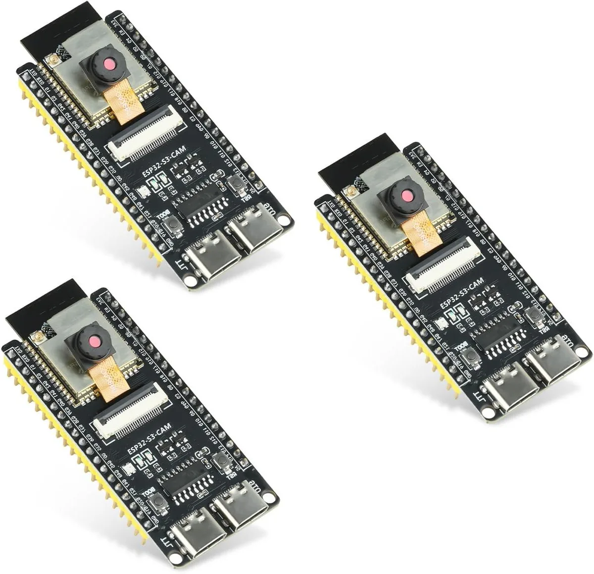 MCDODO MCDODO ESP32-S3-CAM Development Board OV3660 16MB Dual Type-C 3-Pack — product photo