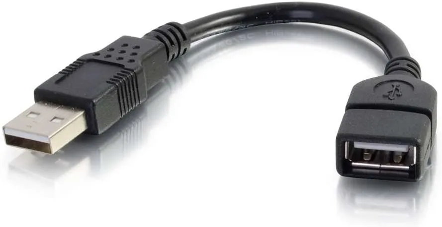 OnlineHawk OnlineHawk USB 2.0 A Male to A Female Extension Cable 6 Inches 52119 — product photo