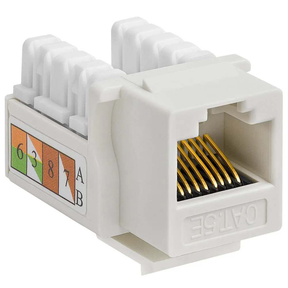 CMPLE CMPLE Cat5E Punch Down Keystone Jack White — product photo