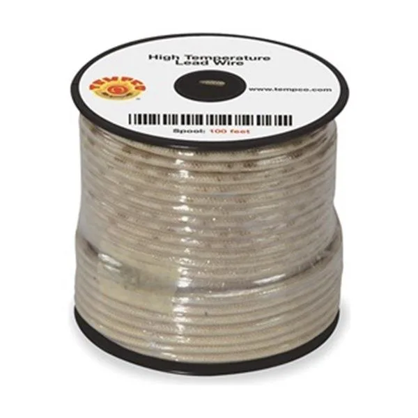 Tempco Tempco LDWR-1011 High Temp Lead Wire MG 18 AWG Natural 100 ft — product photo