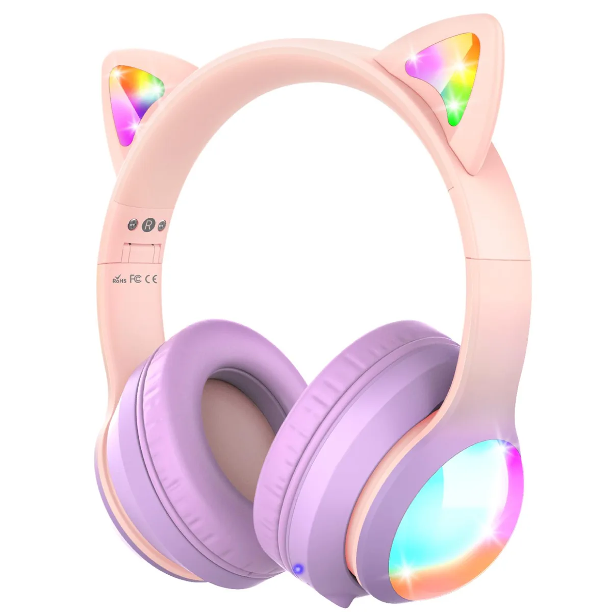 FosPower FosPower Classic Series Kids Headphones Pink Bluetooth 5.2 85 94 dB 100h 3.5mm — product photo