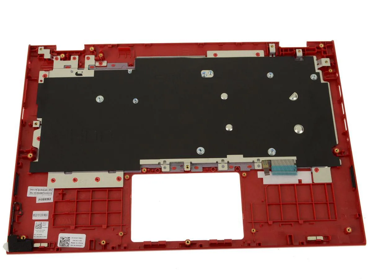 DELL DELL Inspiron 13 7359 Palmrest Keyboard Assembly Red VVGF7 HWR0N — product photo