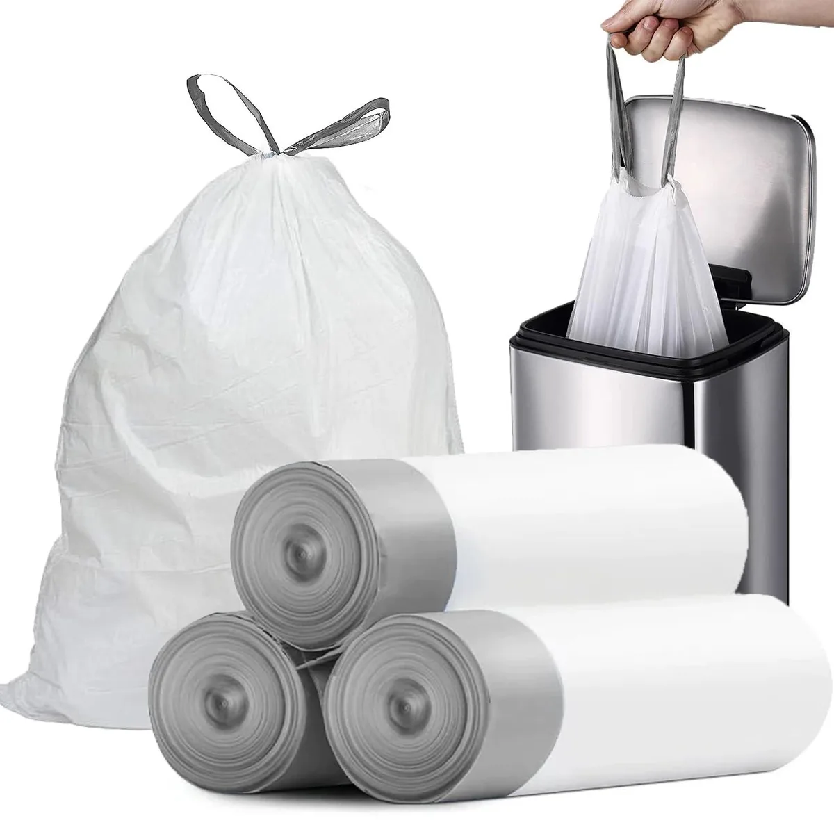  PACCOLYN PCY-DWS4GAL-57 garbage bags 4 gal 57 count — product photo