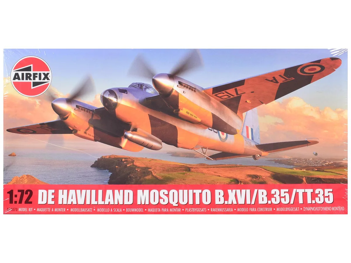 Airfix Airfix De Havilland Mosquito B.XVI/B.35/TT.35 1/72 Model Kit 182 Parts — product photo