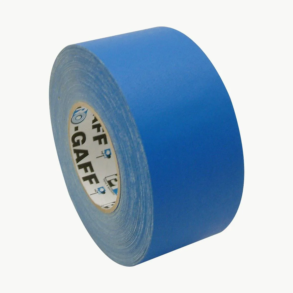 Matte electric-blue cloth gaffer tape roll, 72 mm wide, 55 yd length