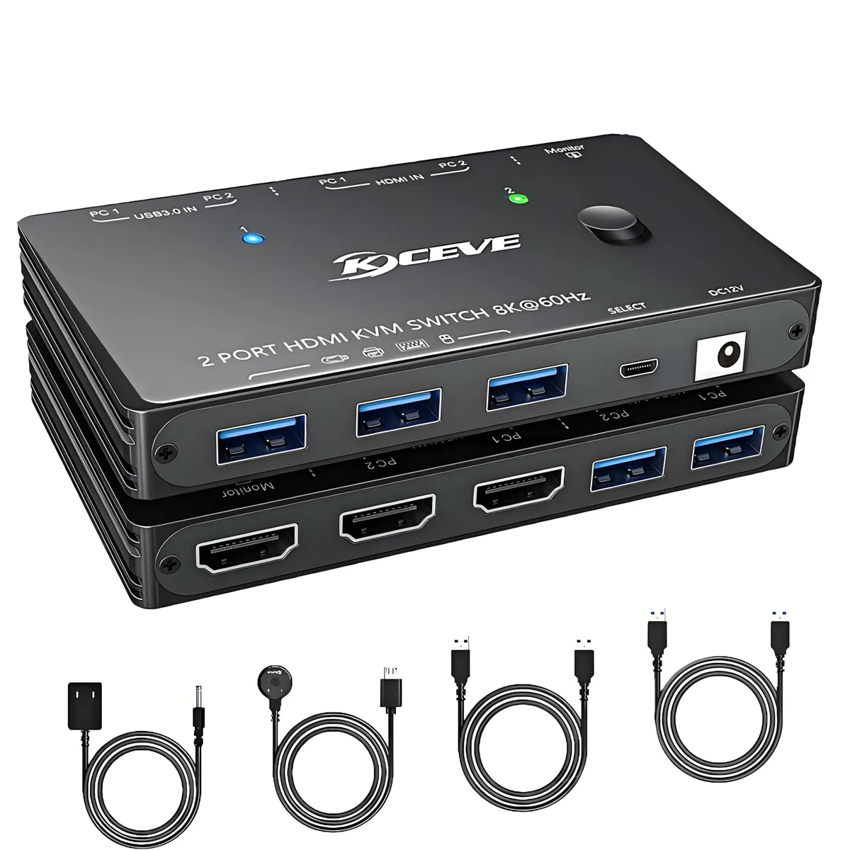 Vszerda Vszerda NW-KVM8201-1 8K@60Hz 4K@120Hz KVM Switch — product photo