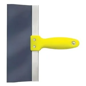 Westward 10 inch blue steel taping knife with blue polypropylene soft-grip handle