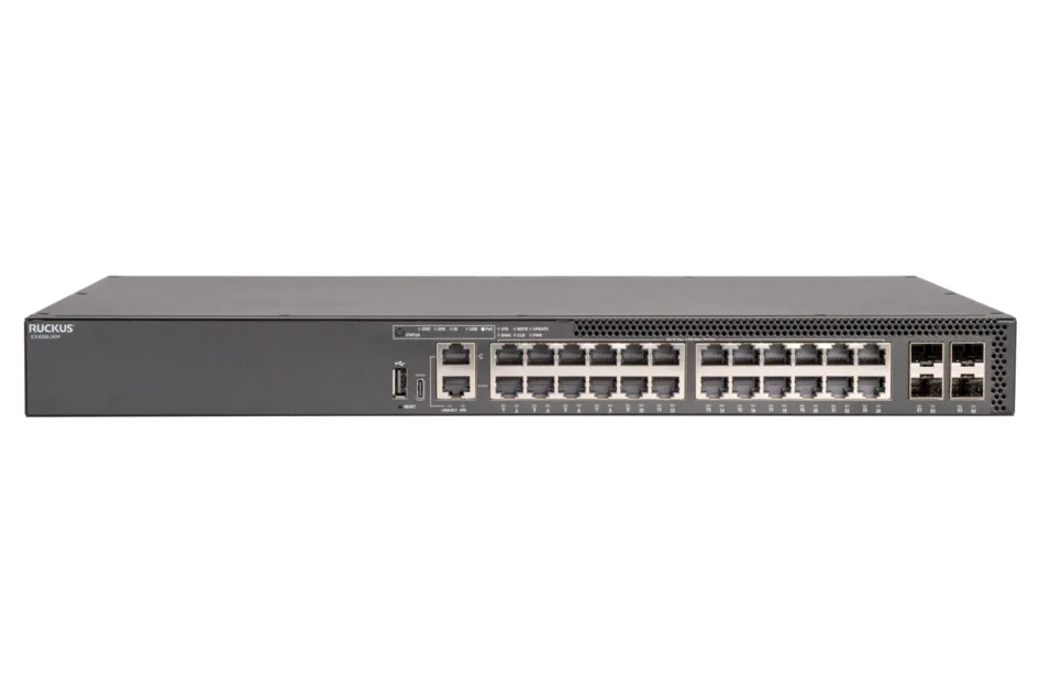 RUCKUS WIRELESS RUCKUS WIRELESS ICX8200-24ZP 24-port multigigabit PoE network switch — product photo