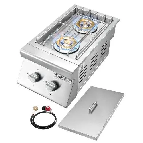 VEVOR VEVOR GSB2 Double Side Burner 2×15,000 BTU 304 Stainless Steel — product photo