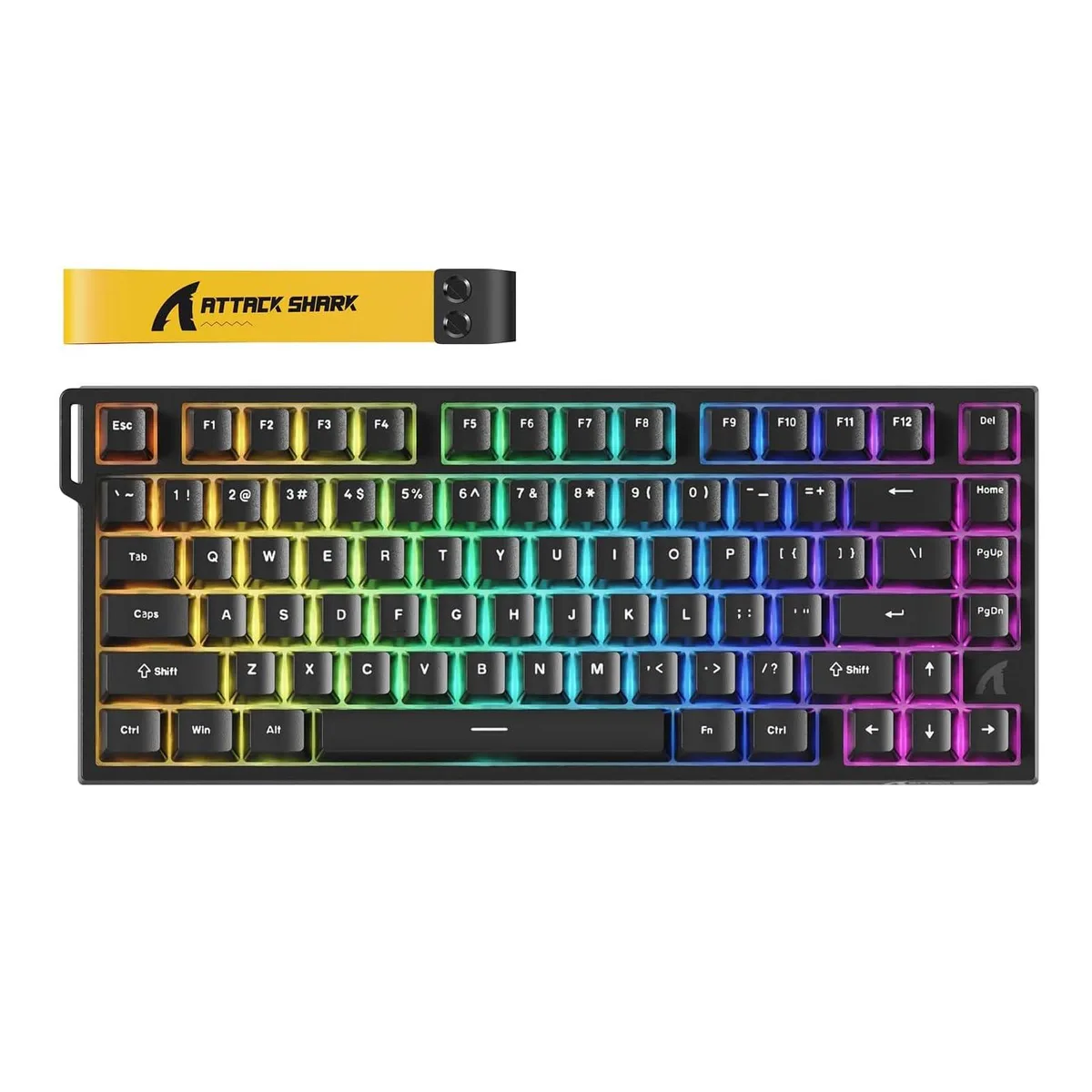  ARK R82HE 75% Wired RGB Mechanical Gaming Keyboard Black — product photo