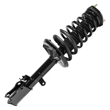 Unity 15161 rear left complete strut assembly, preassembled silver steel unit with coil spring and top mount