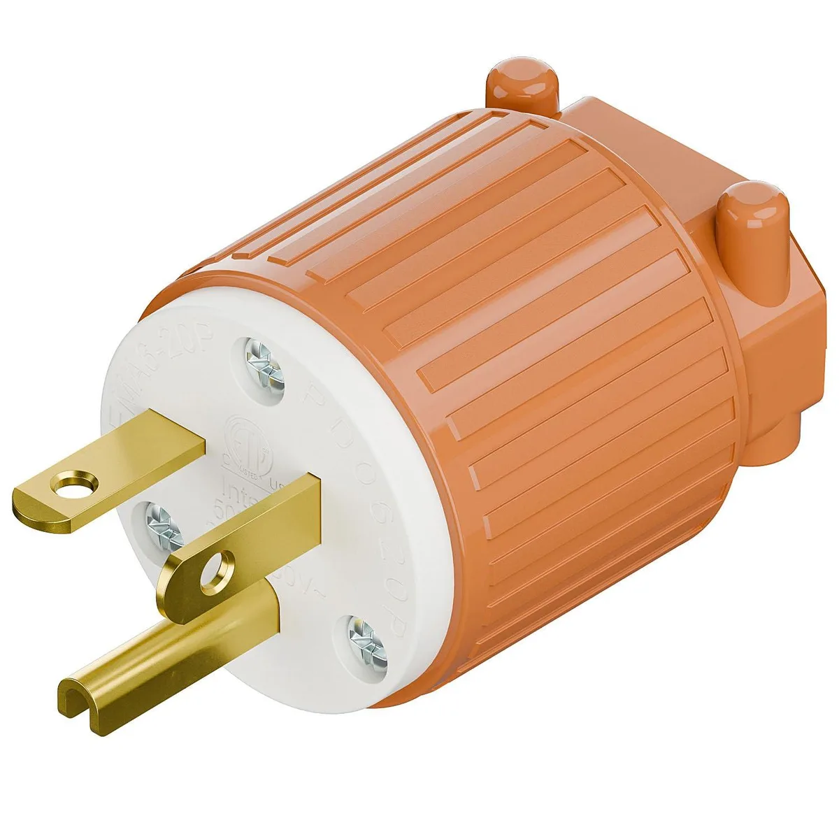 LORDWORLD LORDWORLD NEMA 6-20P 20A 250V ETL Orange Plug — product photo