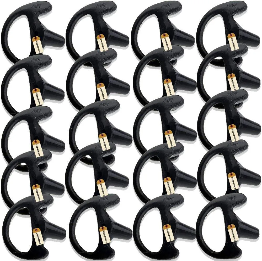usbroway usbroway 20pcs right-ear earmold medium black two-way radio — product photo