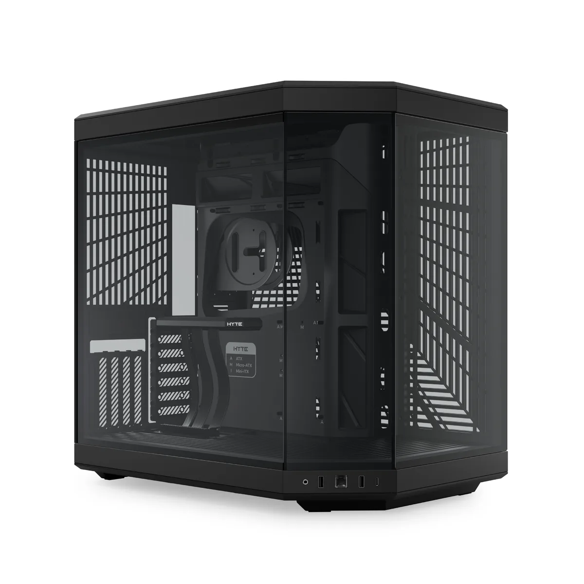 HYTE HYTE CS-HYTE-Y70-B Y70 Dual Chamber ATX Mid-Tower PC Case, Black — product photo