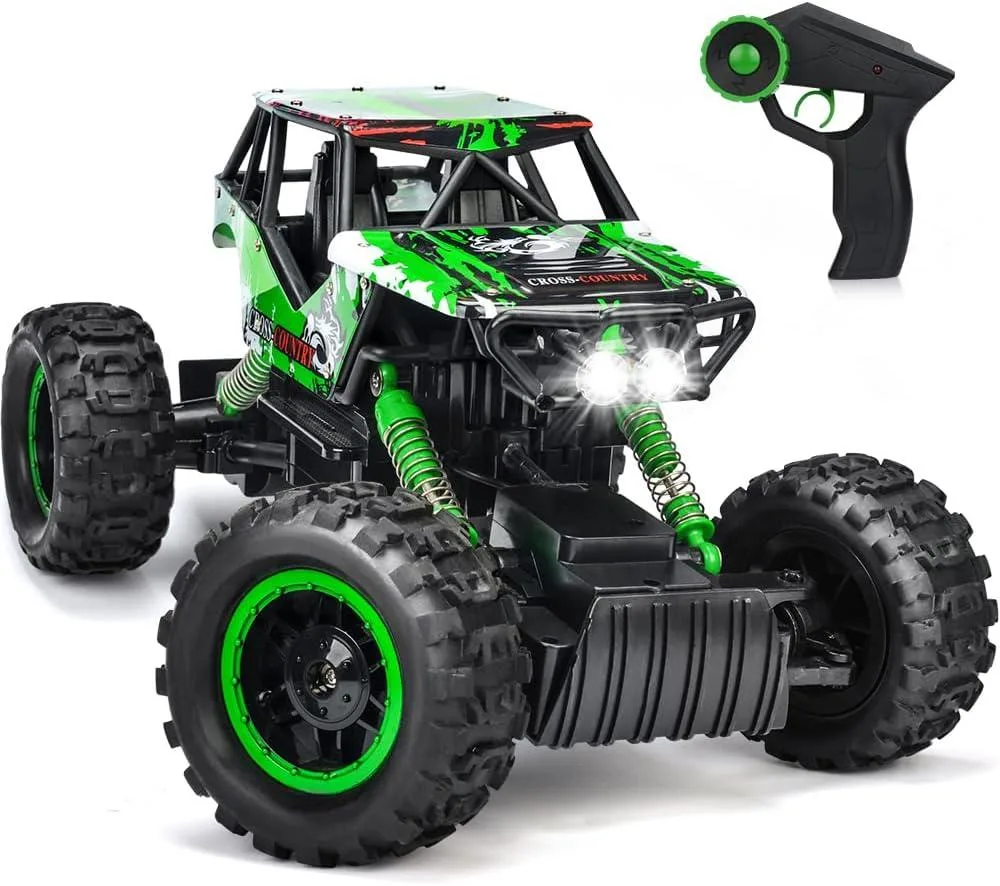 usbroway usbroway 1:12 scale RC monster truck 4WD LED headlights 2.4 GHz 164 ft range — product photo