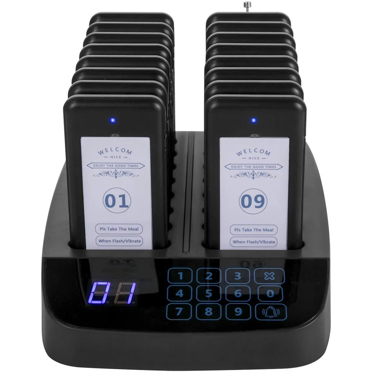VEVOR VEVOR F101 Restaurant Pager System 16 Pagers 98-Channel wearable technology — product photo